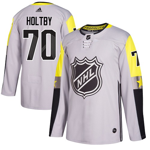 Adidas Men Washington Capitals #70 Braden Holtby Gray 2018 All-Star Metro Division Authentic Stitched NHL Jersey